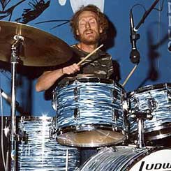 Ginger plays Ludwig drums